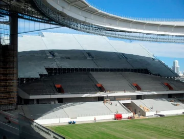 Budowa stadionu w Jekaterynburgu, maj 2017 