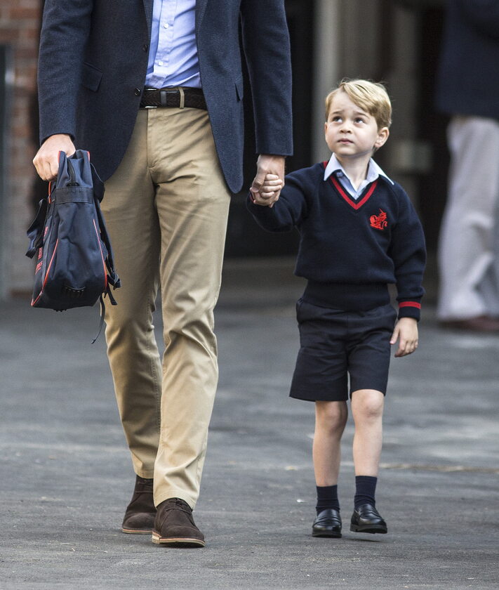 4-letni książę George idzie do szkoły 