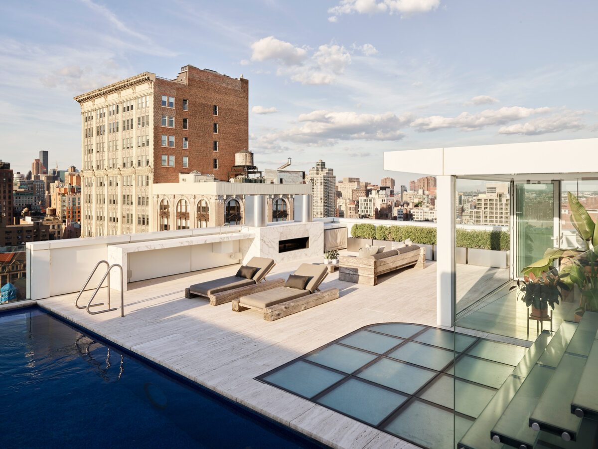 Apartament z basenem w Nowym Jorku, projekt Søren Rose Dinesen, Nowy Jork