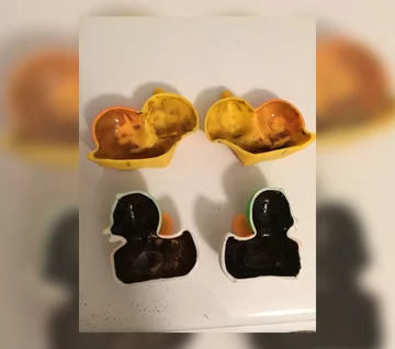 Bakterie i grzyby wewnątrz pływających zabawek 