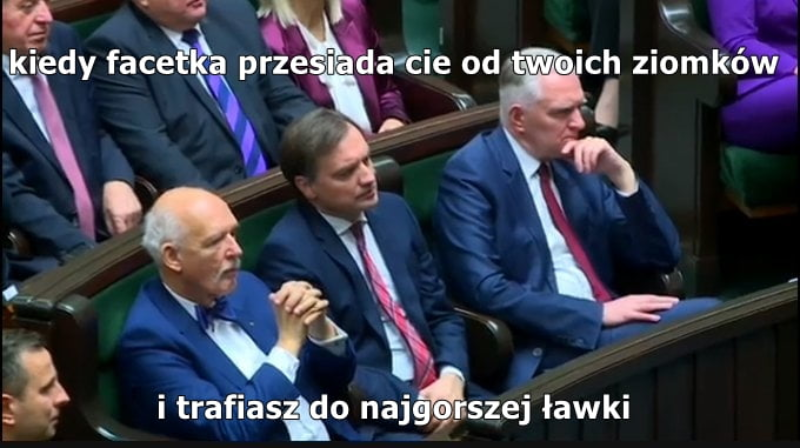 Mem z inauguracji posiedzenia Sejmu 