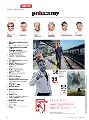 Spis treści "Wprost" 45/2018