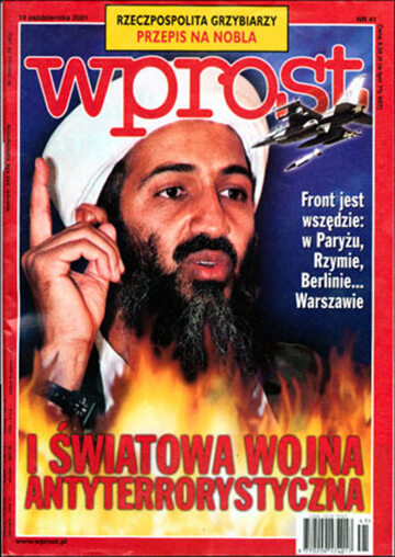 Okładka tygodnika Wprost nr 41/2001 (985)