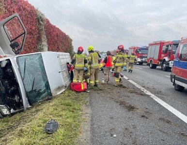 Miniatura: Poważny wypadek na S7. 11 osób rannych,...