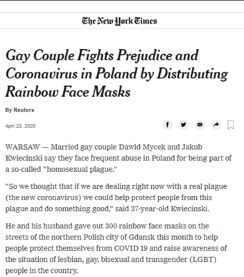 Miniatura: Światowe media o Polakach rozdających...