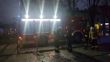 Spalona scena w Ustroniu 