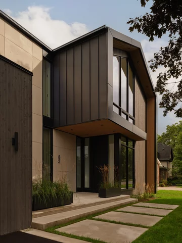 Minimalistyczny dom dla młodej rodziny, projekt LN Studio 