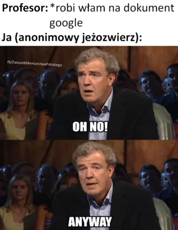 Mem z wykładowców włamujących się na grupki studenckie 