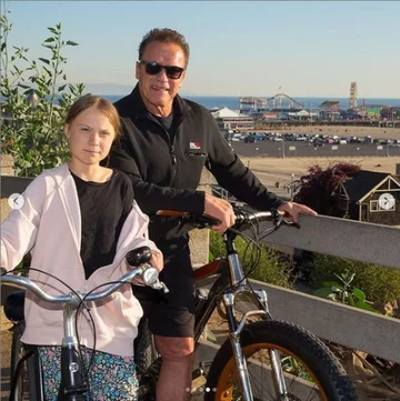 Arnold Schwarzenegger i Greta Thunberg 