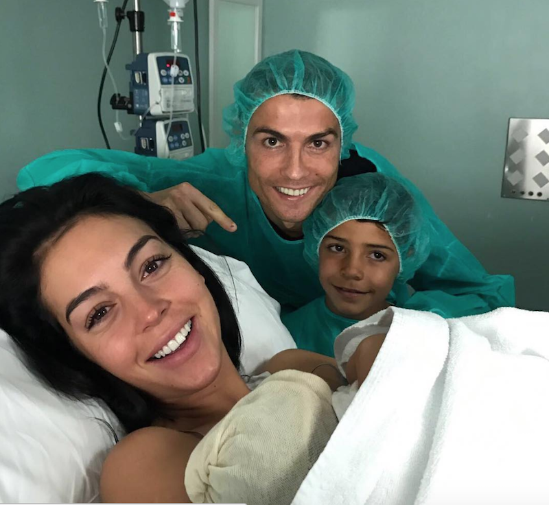 Cristiano Ronaldo z rodziną 