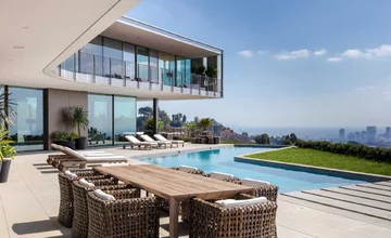 The Orum House w Bel Air, najdroższej dzielnicy Los Angeles Beyone, Hollywood, Bel Air