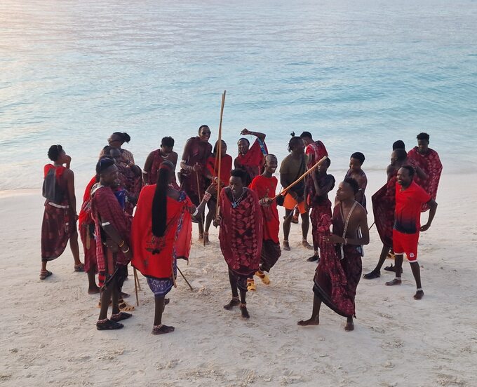 Masajowie na plaży
