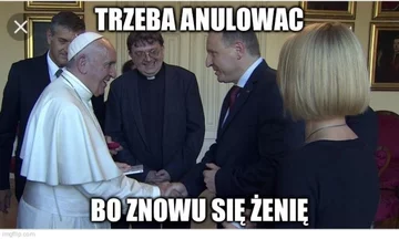 Mem po kolejnym ślubie kościelnym Jacka Kurskiego 
