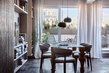 Apartament z&nbsp;tarasem na&nbsp;dachu, projekt Joanna Kuczyńska