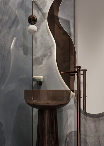 Apartament z widokiem na park, projekt Modeko Studio 