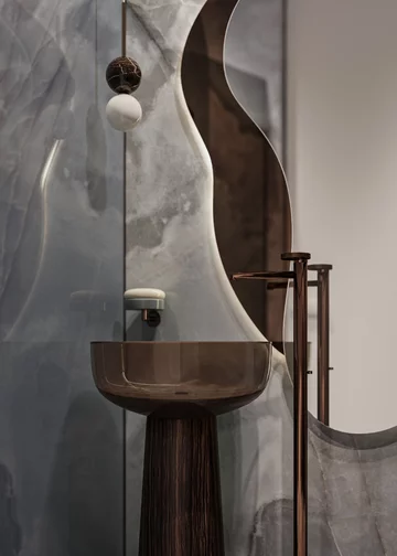 Apartament z widokiem na park, projekt Modeko Studio 