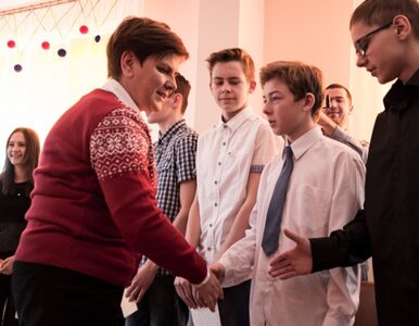 Miniatura: Premier Szydło spotkała się z dziećmi w...