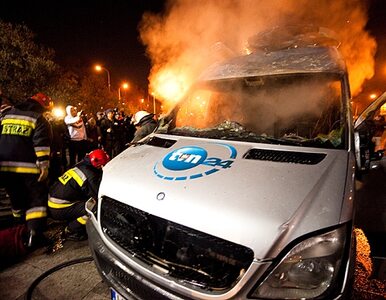Miniatura: To oni podpalili wóz TVN24?