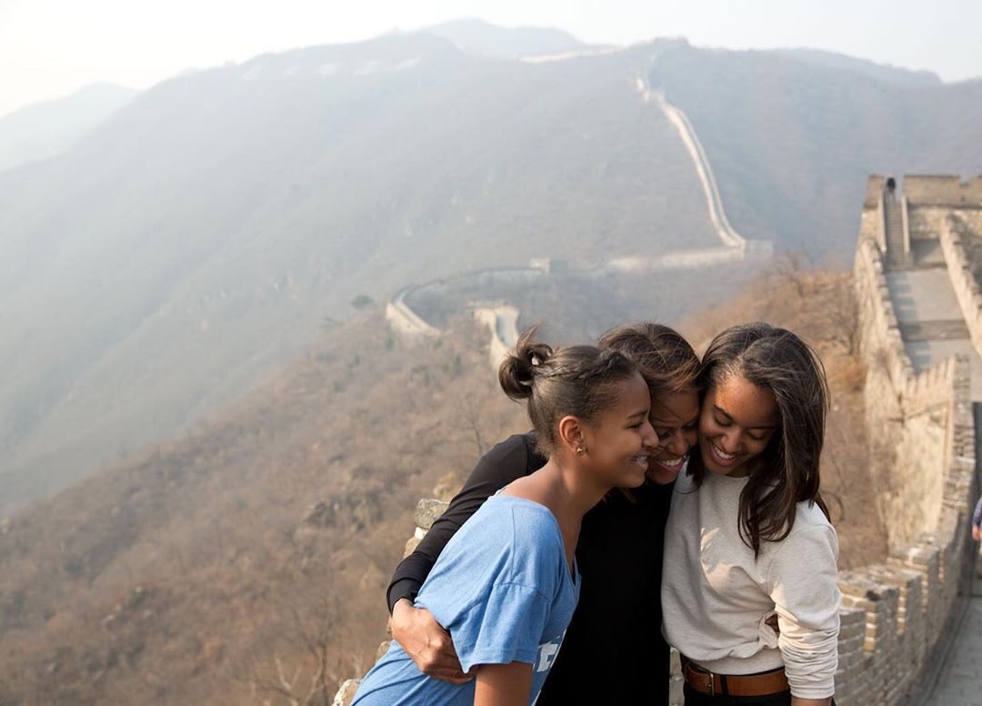 Natasha Obama, Michelle Obama i Malia Obama 