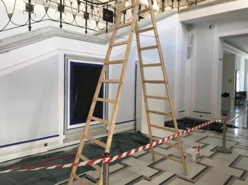 Miejsce, gdzie pojawi się tablica upamiętniająca Lecha Kaczyńskiego 