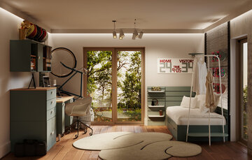 Kolekcja mebli dla młodych dorosłych Match, proj. Grynasz Studio 