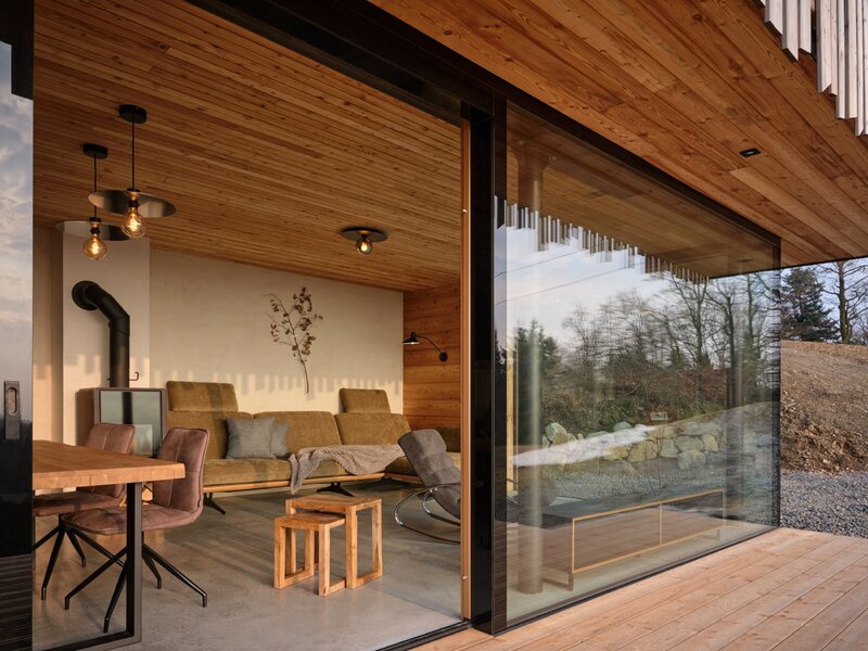 Drewniany dom w górach, projekt SENAA