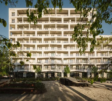 Modern Mokotów powstaje na terenie dawnego kompleksu biurowego Empark Mokotów. Masterplan inwestycji opracowała pracownia BBGK Architekci 