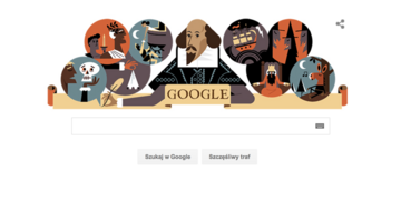 Google na&nbsp;rocznicę śmierci Williama Szekspira