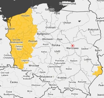 Mapa zagrożeń meteorologicznych