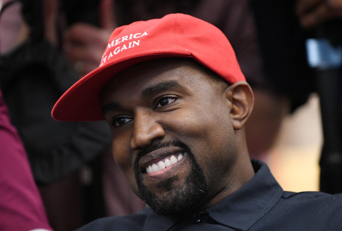 Kanye West w Białym Domu w 2018 roku 