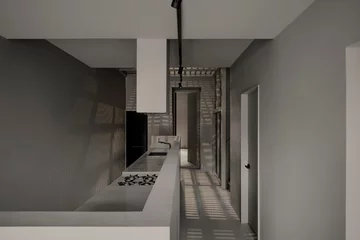 Teatralny dom pary aktorów, projekt Jean Verville v2com, 1010-13