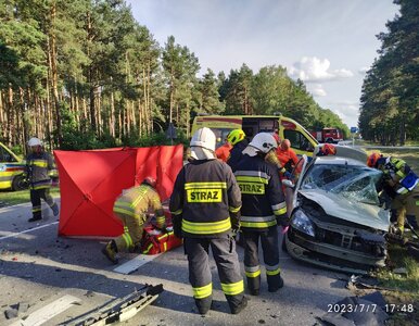 Miniatura: Tragiczny wypadek w Sobiborze. Nie żyje...