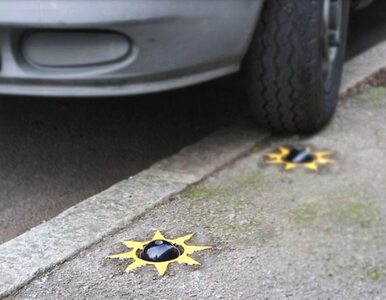 Miniatura: Kara za złe parkowanie – przebita opona....