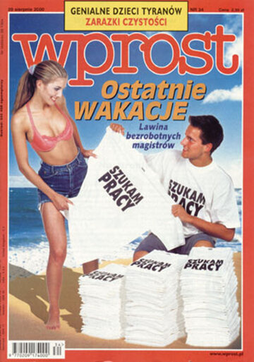 Okładka tygodnika Wprost nr 34/2000 (925)