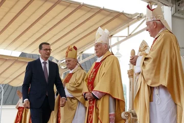 Premier Mateusz Morawiecki na Jasnej Górze podczas Pielgrzymki Rodzin Radia Maryja 