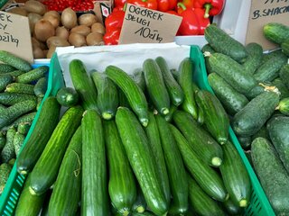 Ceny ogórków na stołecznych bazarach