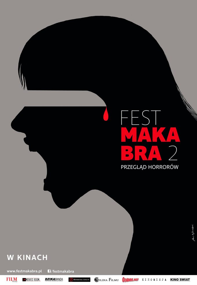 Plakat reklamowy Fest Makabra 2 autorstwa Andrzeja Pągowskiego