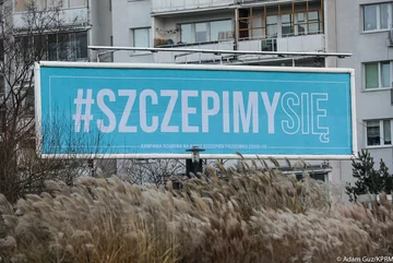 Billboard kampanii #SzczepimySię 