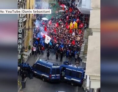 Miniatura: Protesty w Rzymie. 30 osób zostało rannych