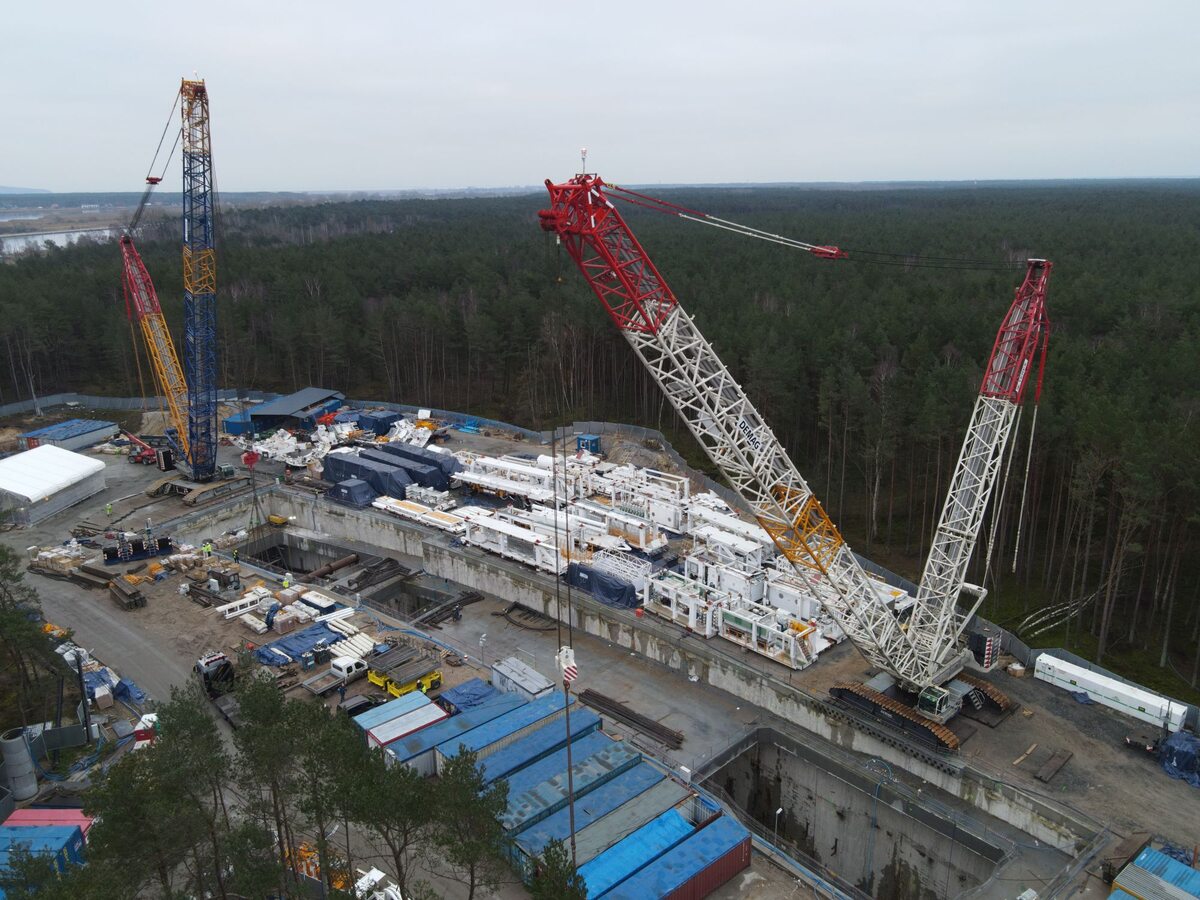 Świnoujście. Prace na budowie tunelu pod Świną 