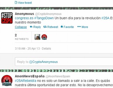 Miniatura: Anonymus zablokowali stronę hiszpańskiego...