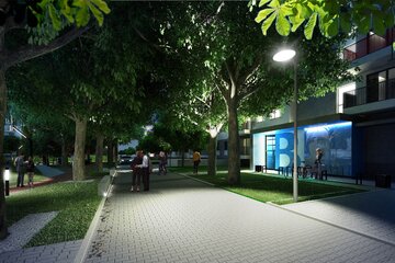 ART MODERN Klatka nocą
