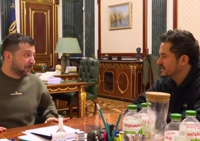 Orlando Bloom odwiedził Ukrainę. Spotkał się z Wołodymyrem Zełenskim