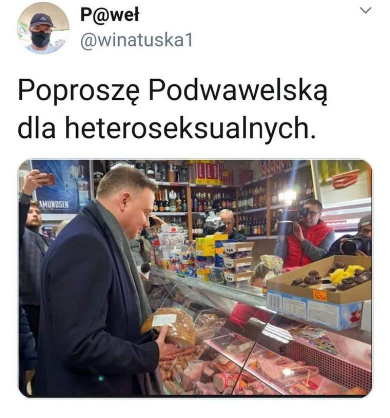 Mem po wypowiedzi Jana Kanthaka o sklepach mięsnych dla środowisk LGBT 