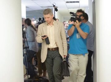 Prokurator J&oacute;zef Gacek w&nbsp;redakcji "Wprost"