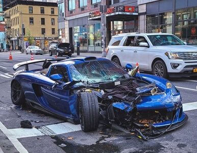 Miniatura: Nowy Jork. Milioner rozbił auto za 3,5 mln...