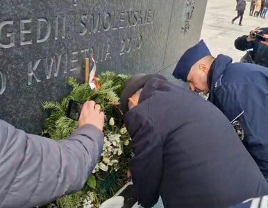 Miniatura: Kaczyński użył spreju przy pomniku...