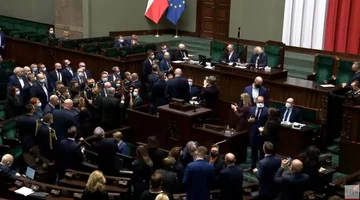 Kadr z 20. posiedzenia Sejmu 