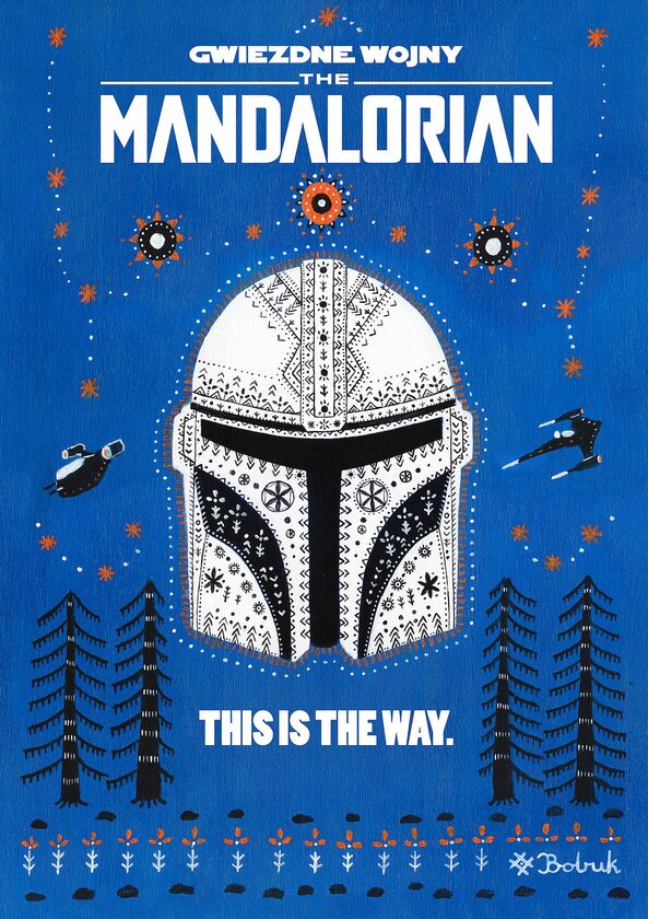 Plakat „The Mandalorian" autorstwa „Bobuka” 