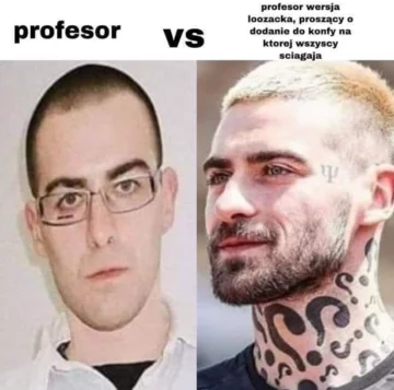 Mem z wykładowców włamujących się na grupki studenckie 